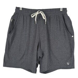 Vuori Ponto Performance Short 7" Mens Medium Heather Gray Stretch SS-2046